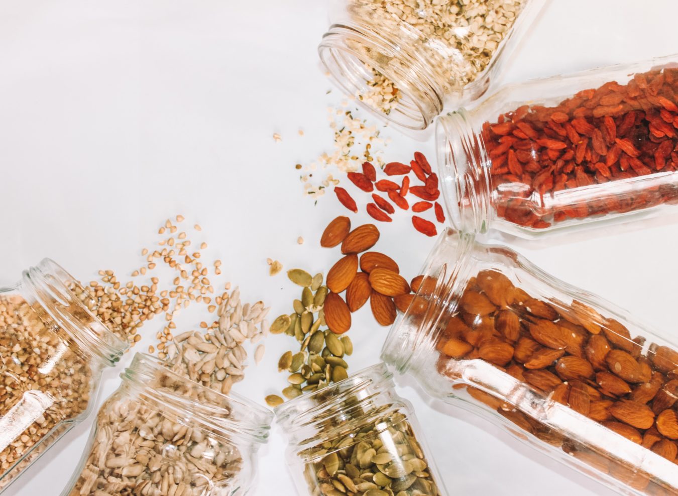 Seeds in jars