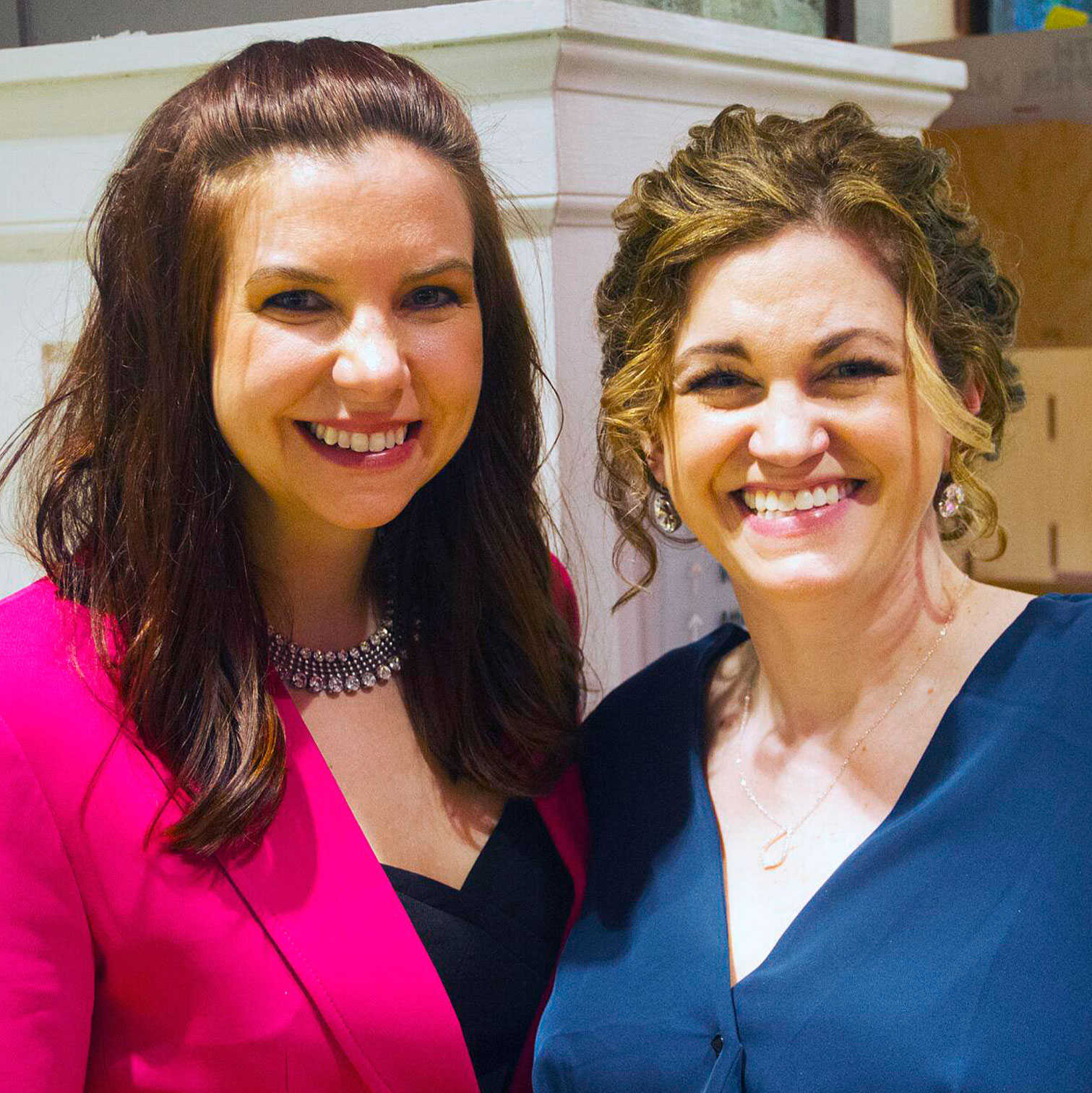 womans-club-award Amy Taylor, 2019-20 president, and Kimberly Love