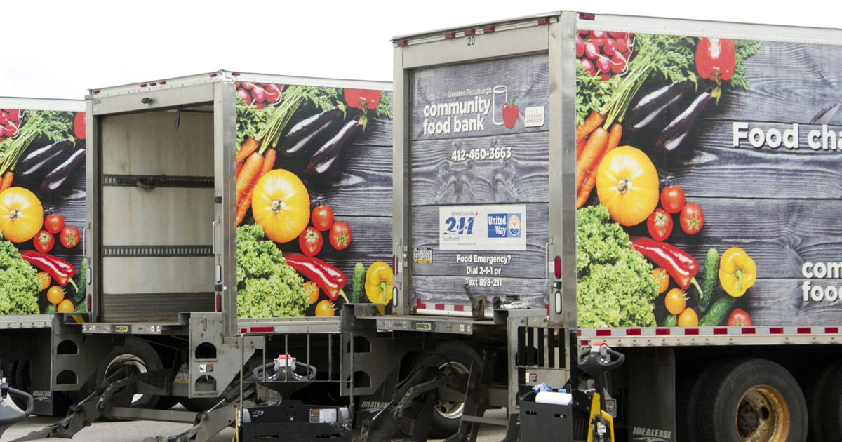 Pittsburgh Community Food Bank trucks