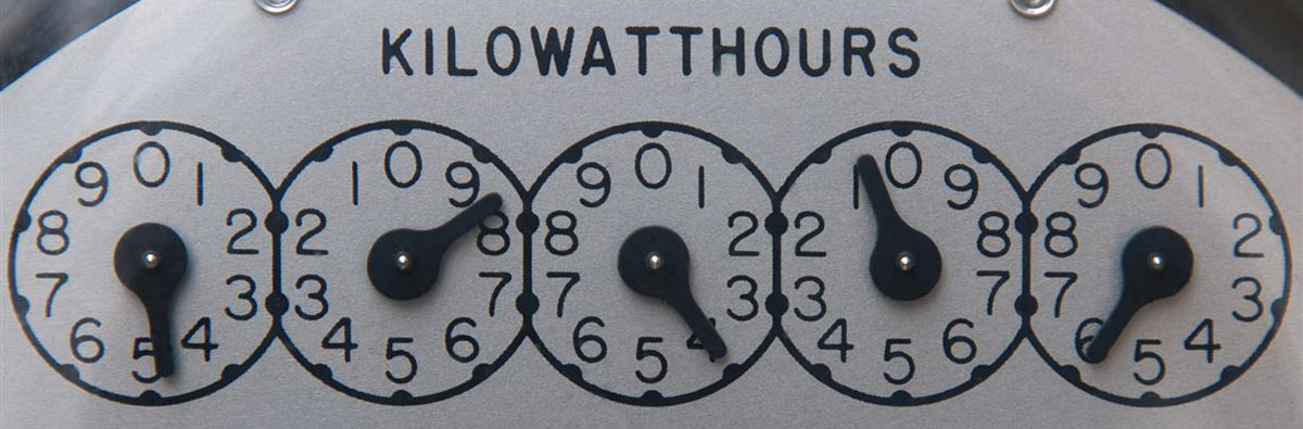 Kilowatthours power meter