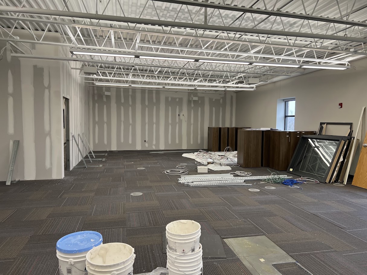 New Family Center during renovation New Family Center during renovation