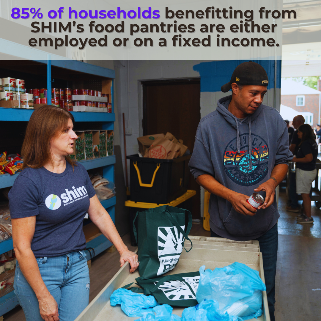 85% of pantry households are employed or on fixed income 85% of pantry households are employed or on fixed income