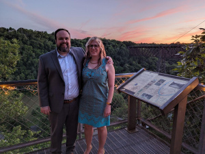 Patrick with wife Christina