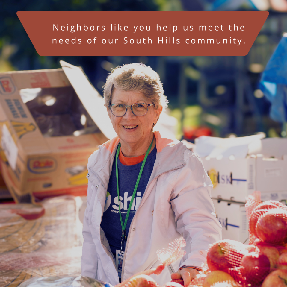 Neighbors like you help us meet the needs of our community