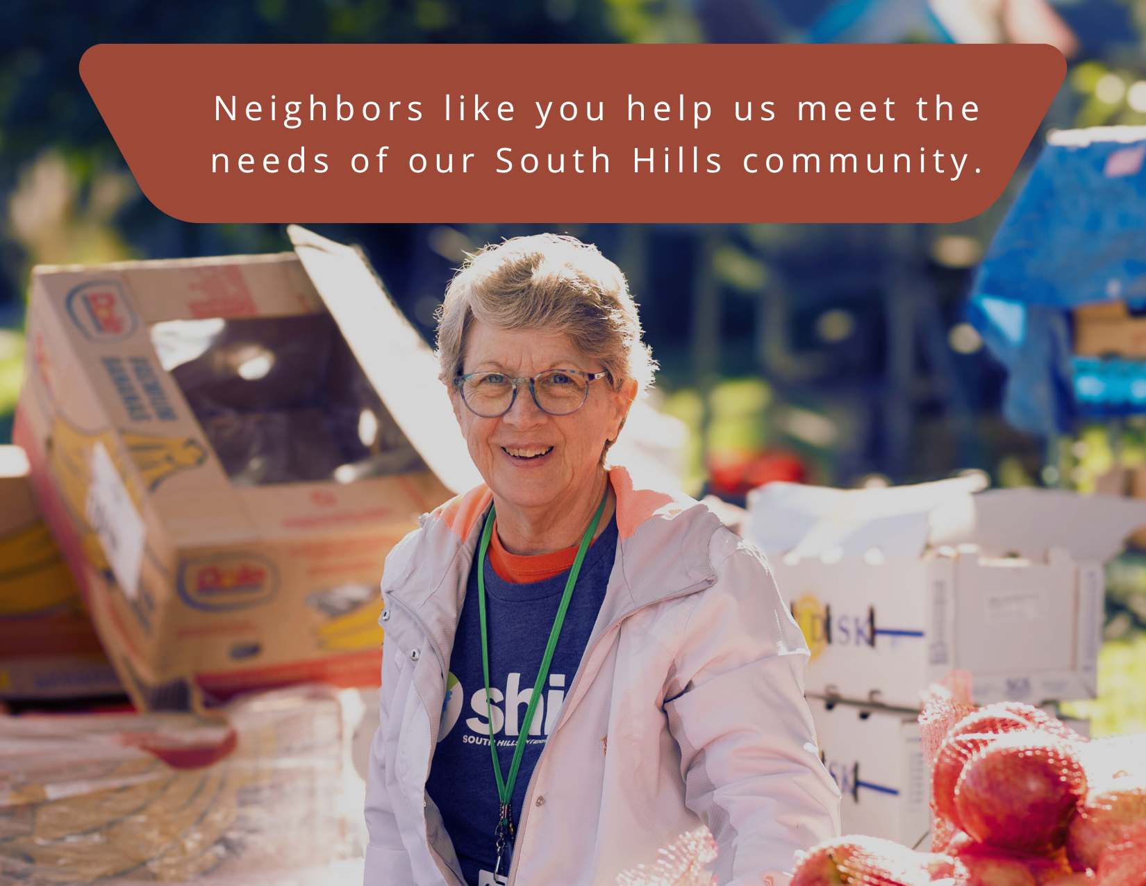 Neighbors like you help us meet the needs Neighbors like you help us meet the needs