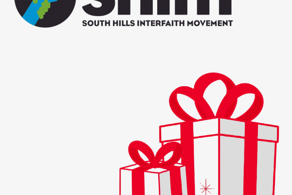 Giving Machine- SHIM Logo with gifts