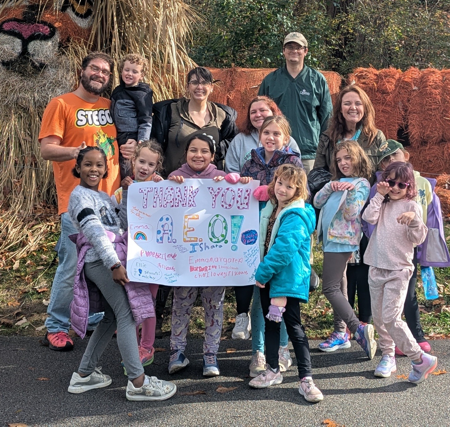 Ryan, former client, with his daughter's girl scout troop