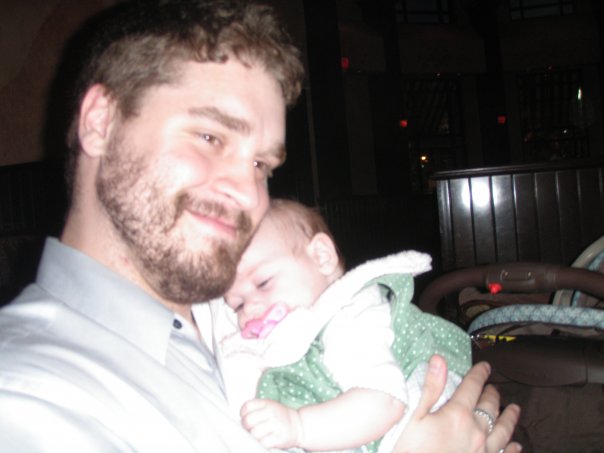 Young dad Ryan, former pantry client, current donation drive host
