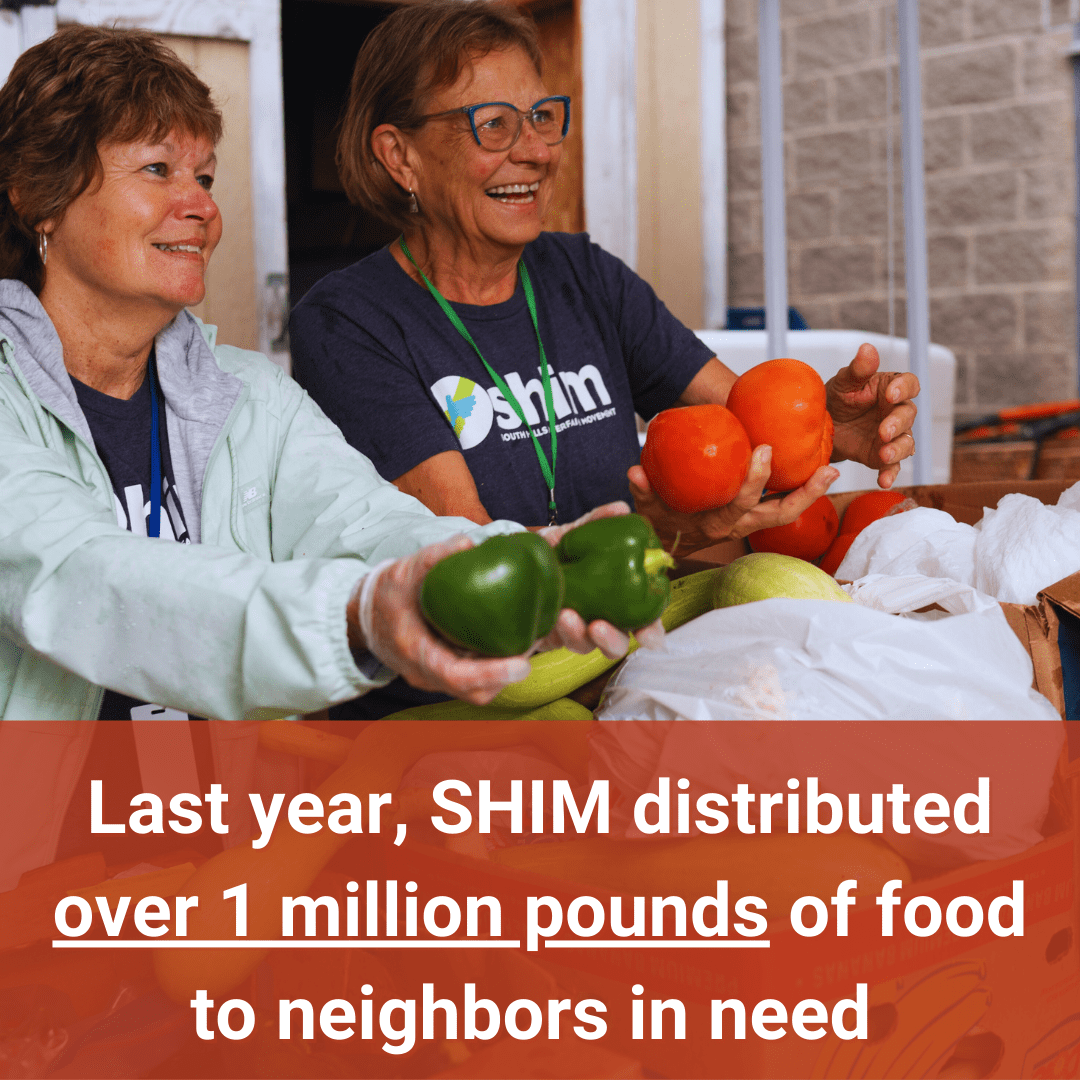Last year, SHIM distributed 1 million pounds of foood