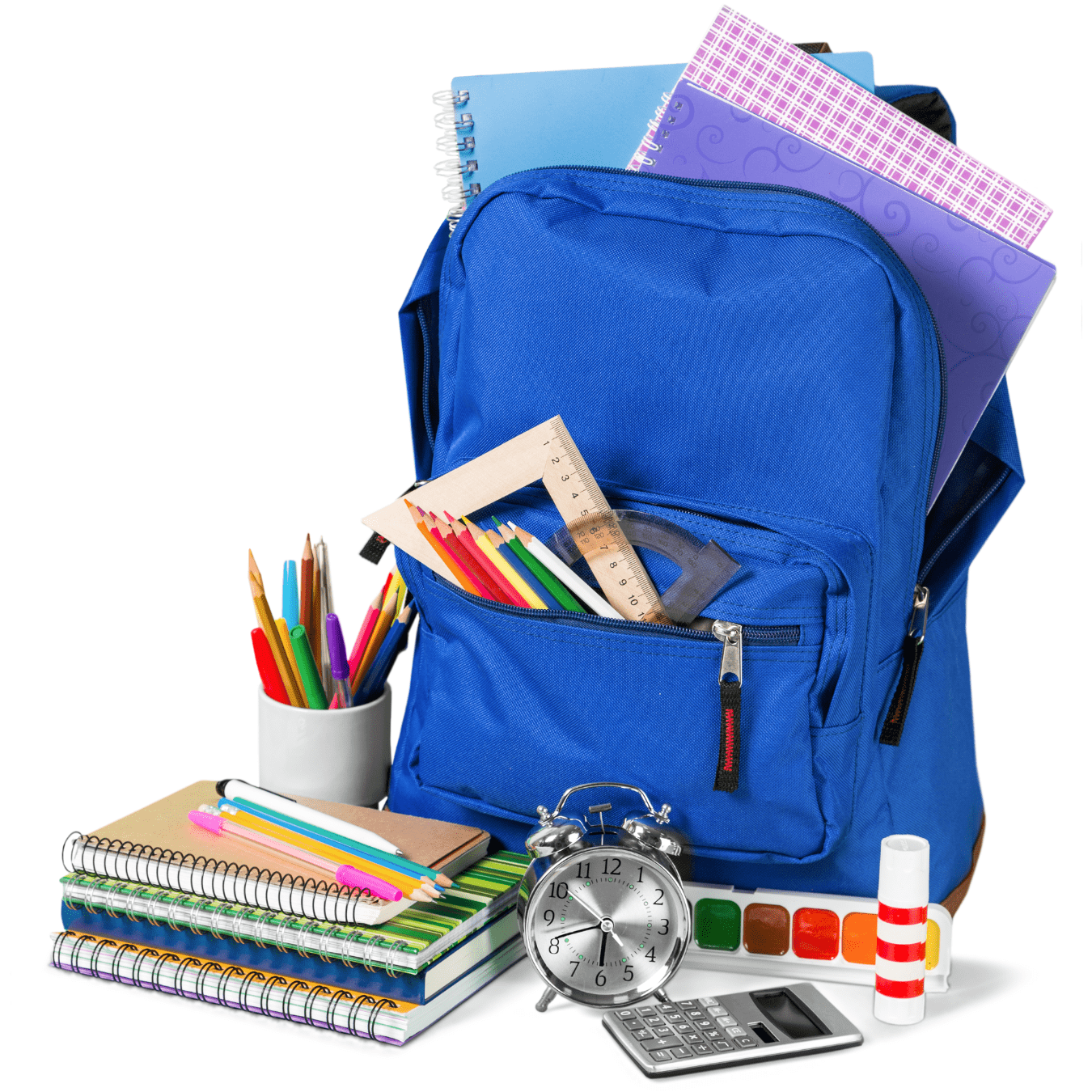 Backpack full of supplies
