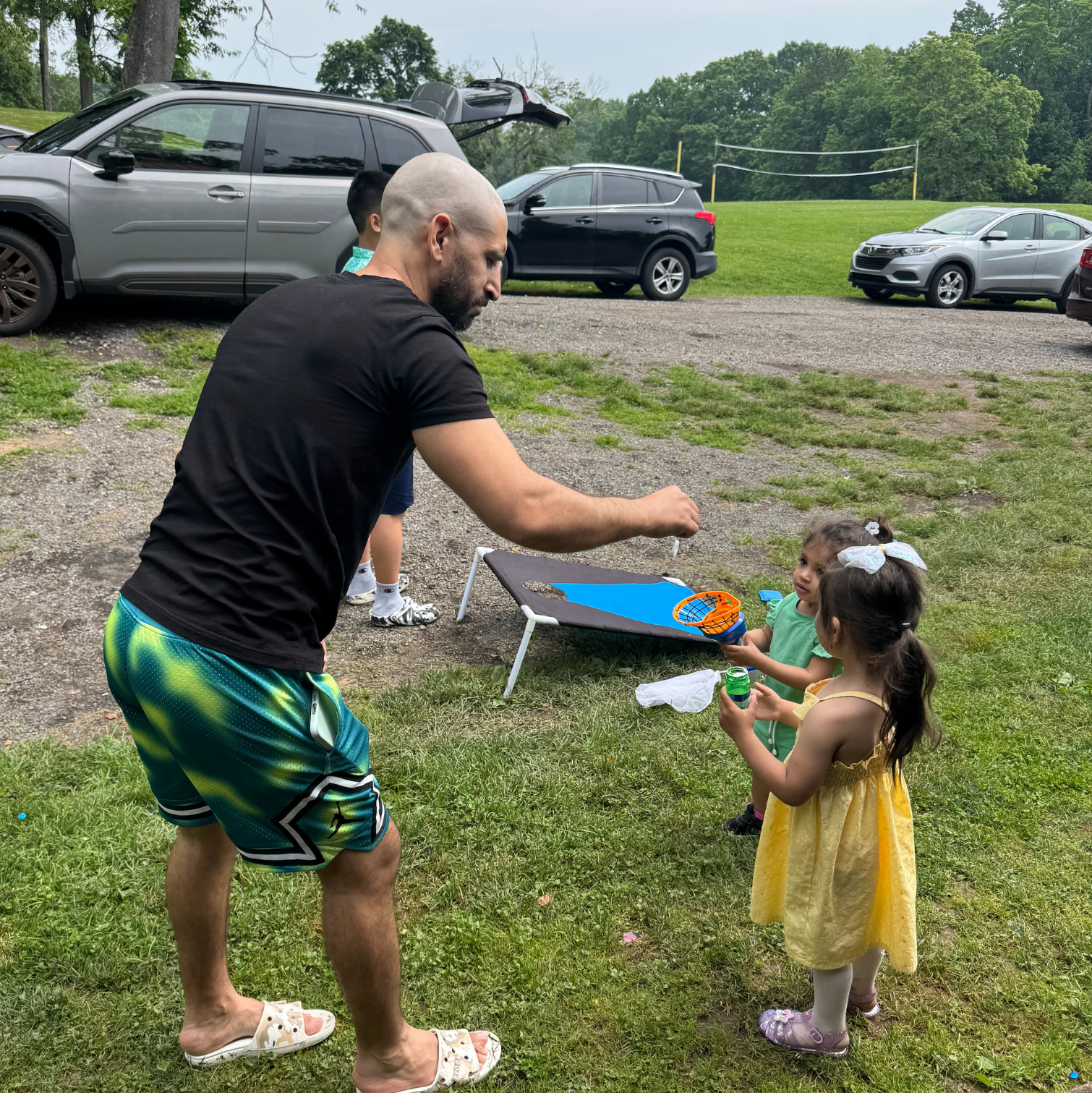 Youssef with daughter at picnic Youssef with daughter at picnic
