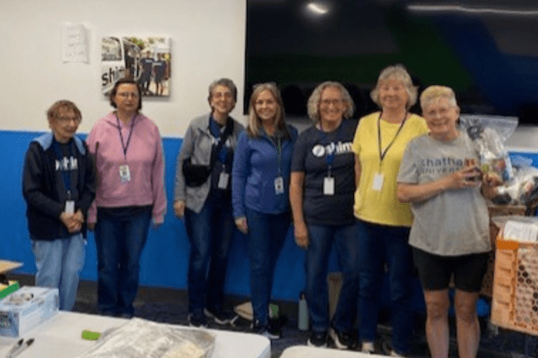 Nutrition class volunteers- meal kit prep