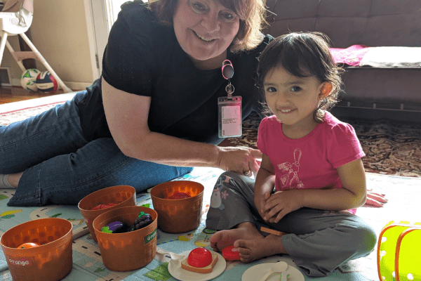 Rodlyn with little girl