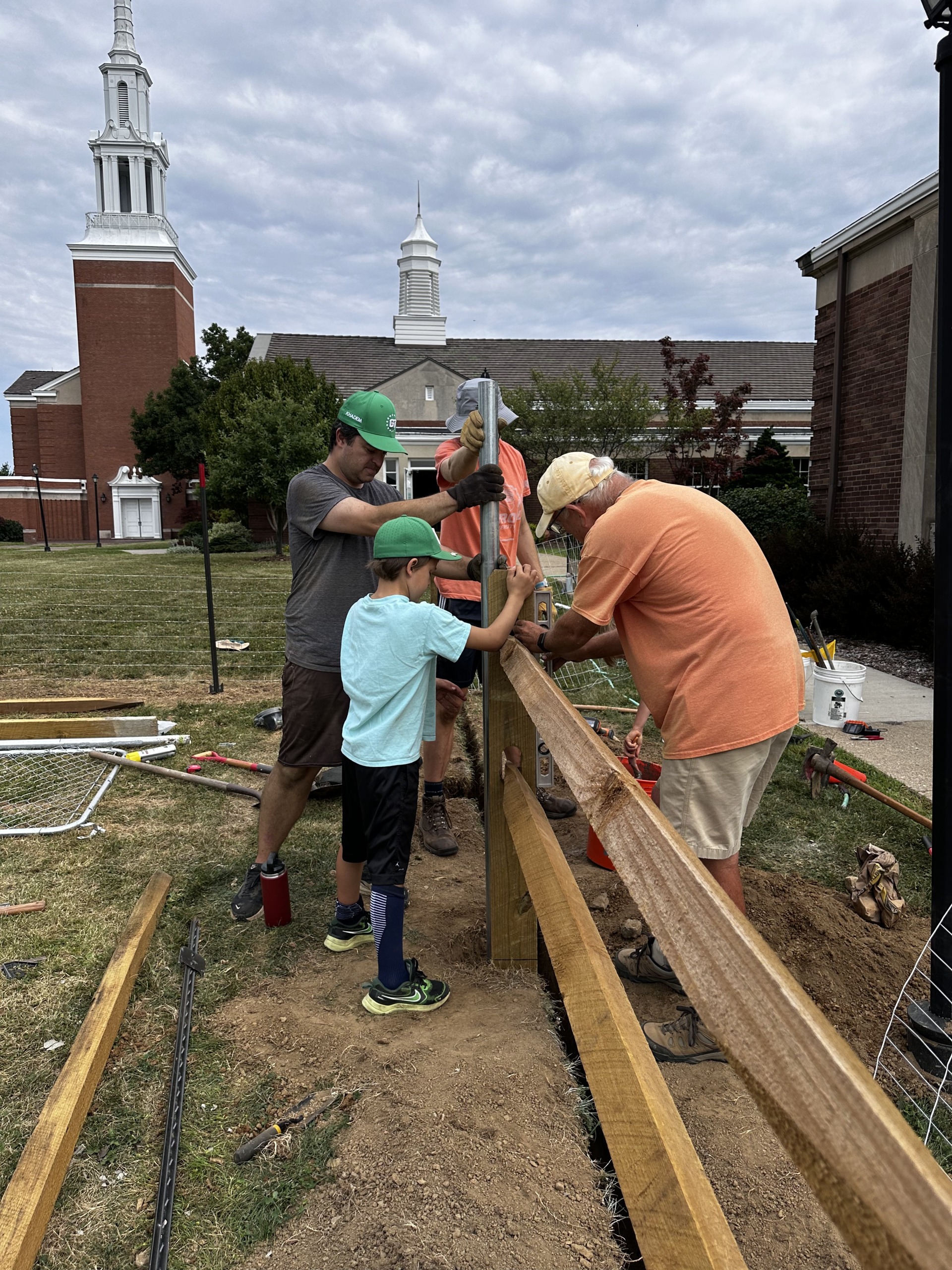 BHCC volunteers building new garden BHCC volunteers building new garden