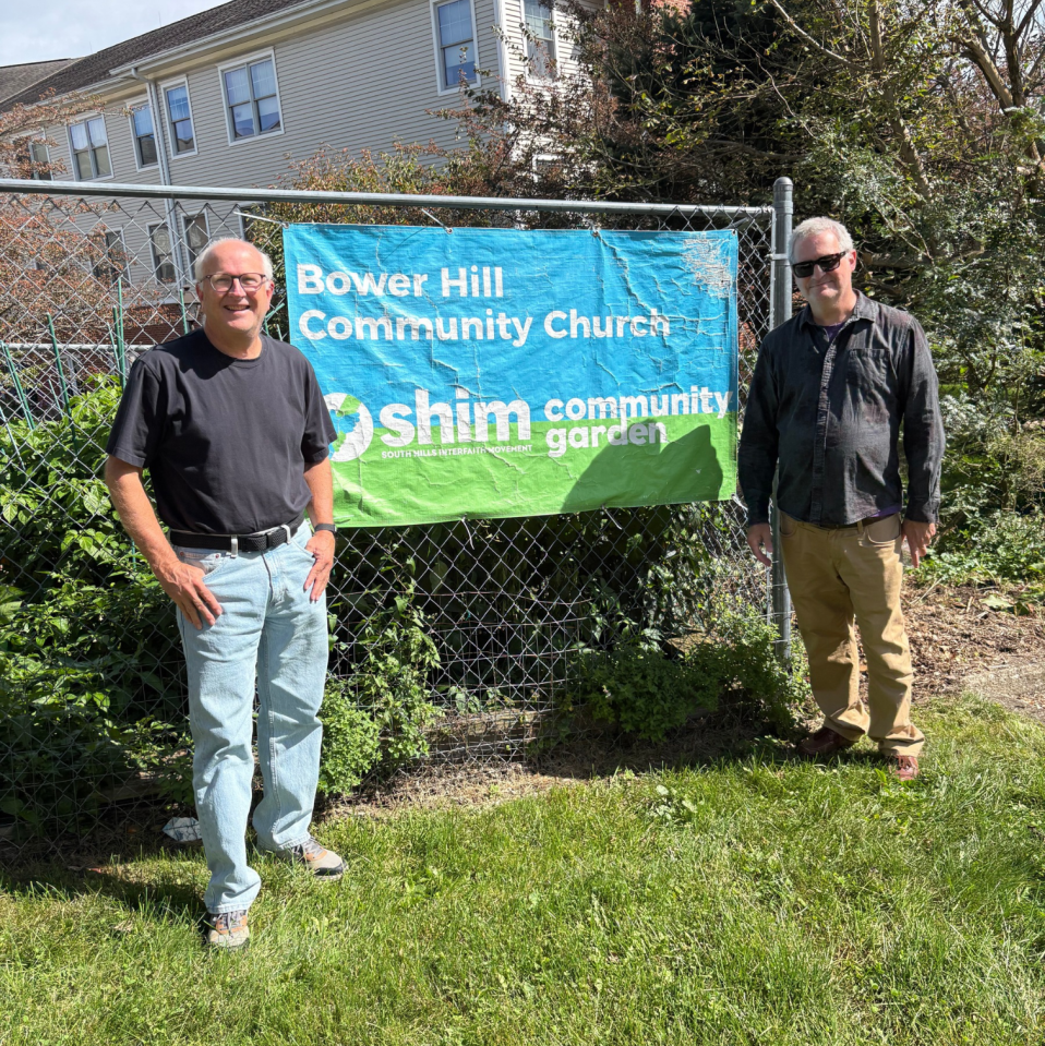 Alan and Karl at BHCC garden
