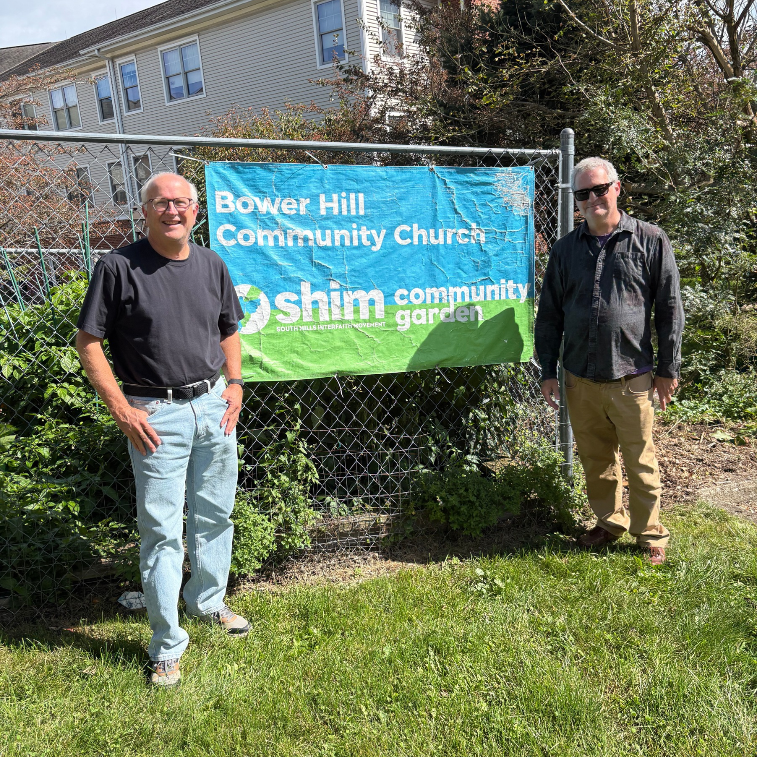 Alan and Karl at BHCC garden